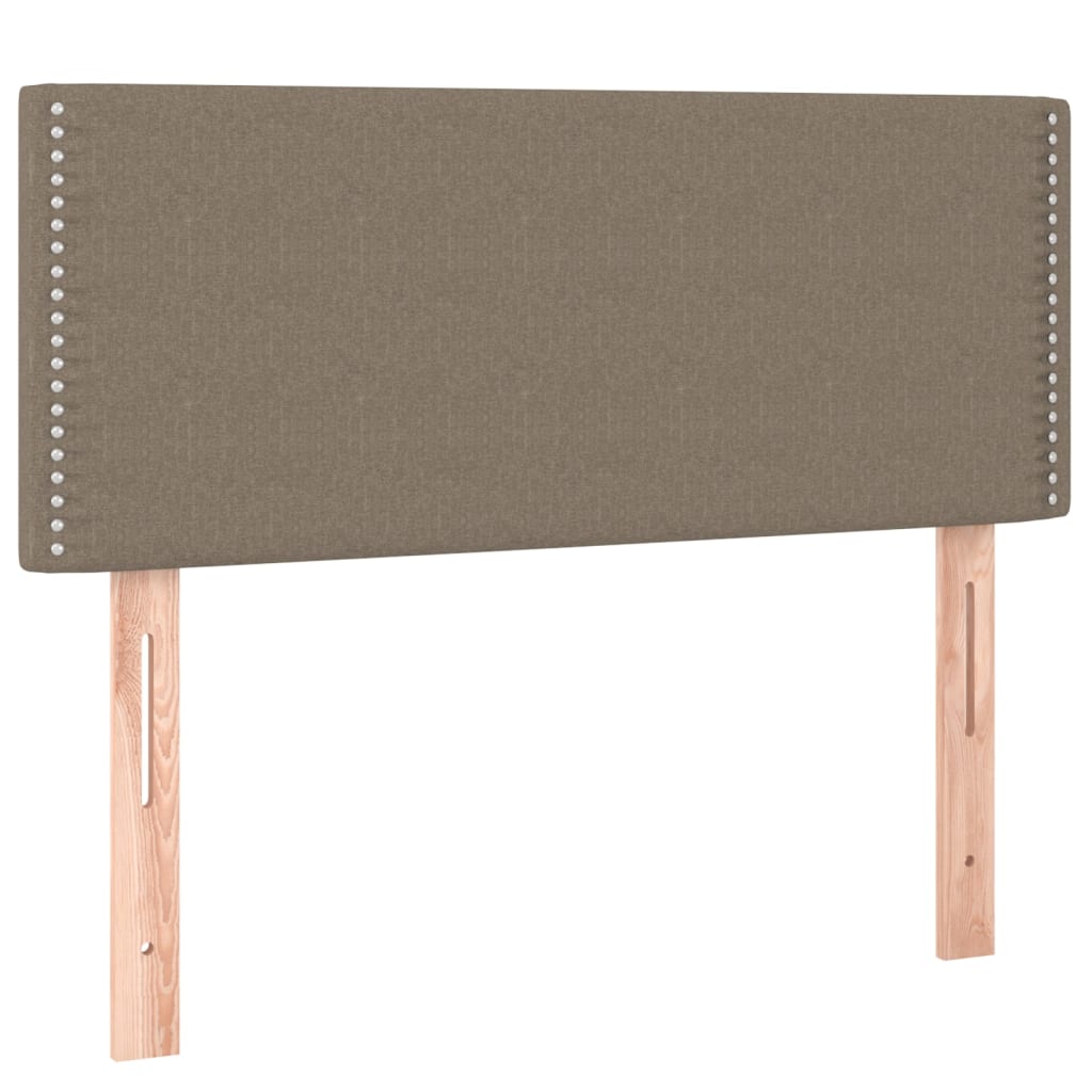 Tăblie de pat, gri taupe, 90x5x78/88 cm, textil GartenMobel Dekor