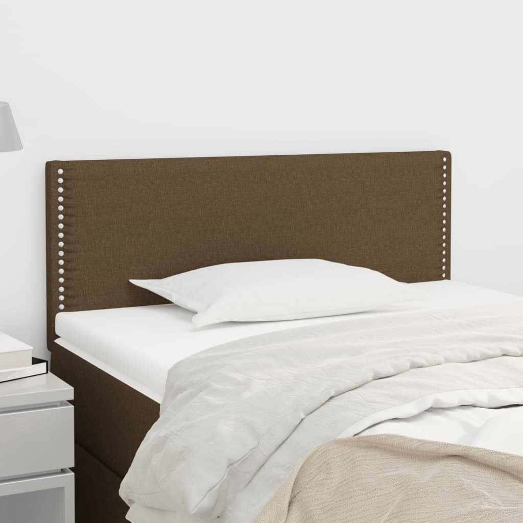 Tăblie de pat, maro închis, 100x5x78/88 cm, textil GartenMobel Dekor