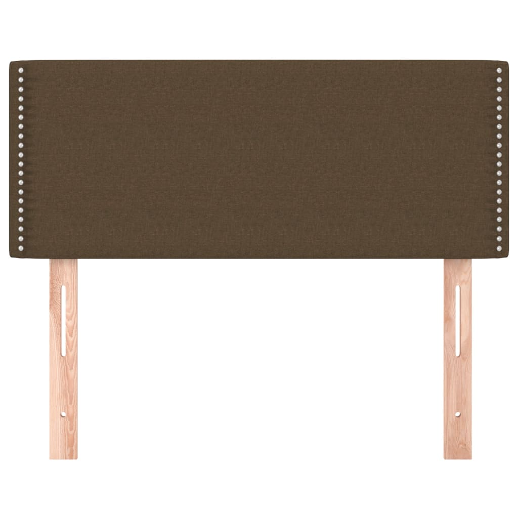 Tăblie de pat, maro închis, 100x5x78/88 cm, textil GartenMobel Dekor