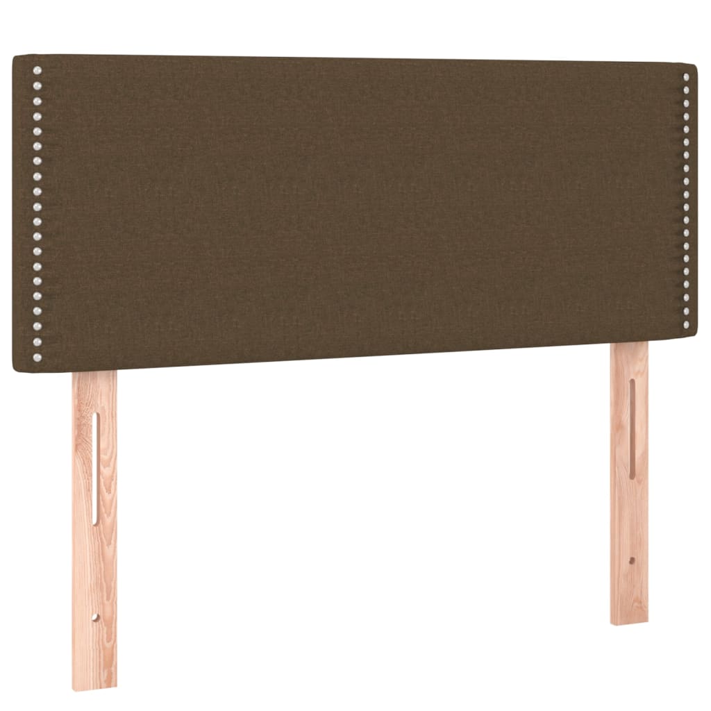 Tăblie de pat, maro închis, 90x5x78/88 cm, textil GartenMobel Dekor