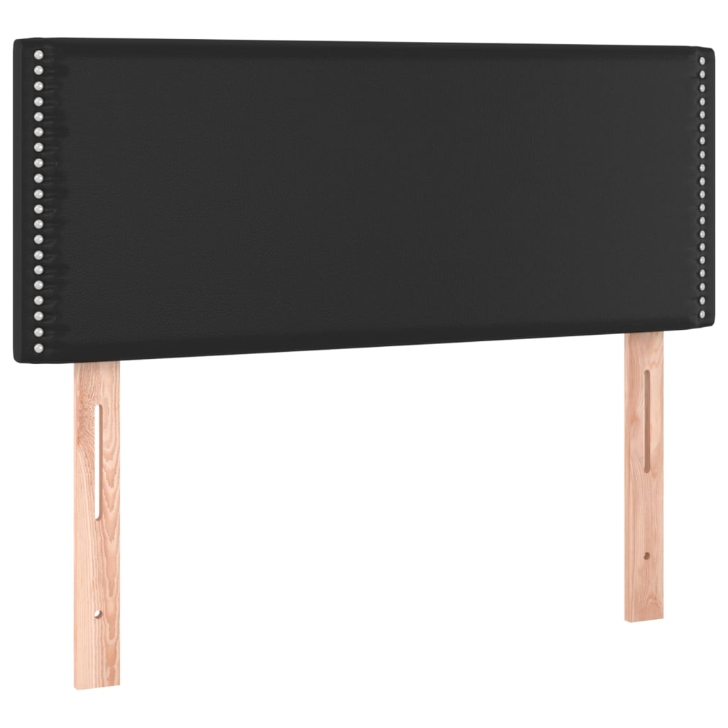 Tăblie de pat, negru, 100x5x78/88 cm, piele ecologică GartenMobel Dekor
