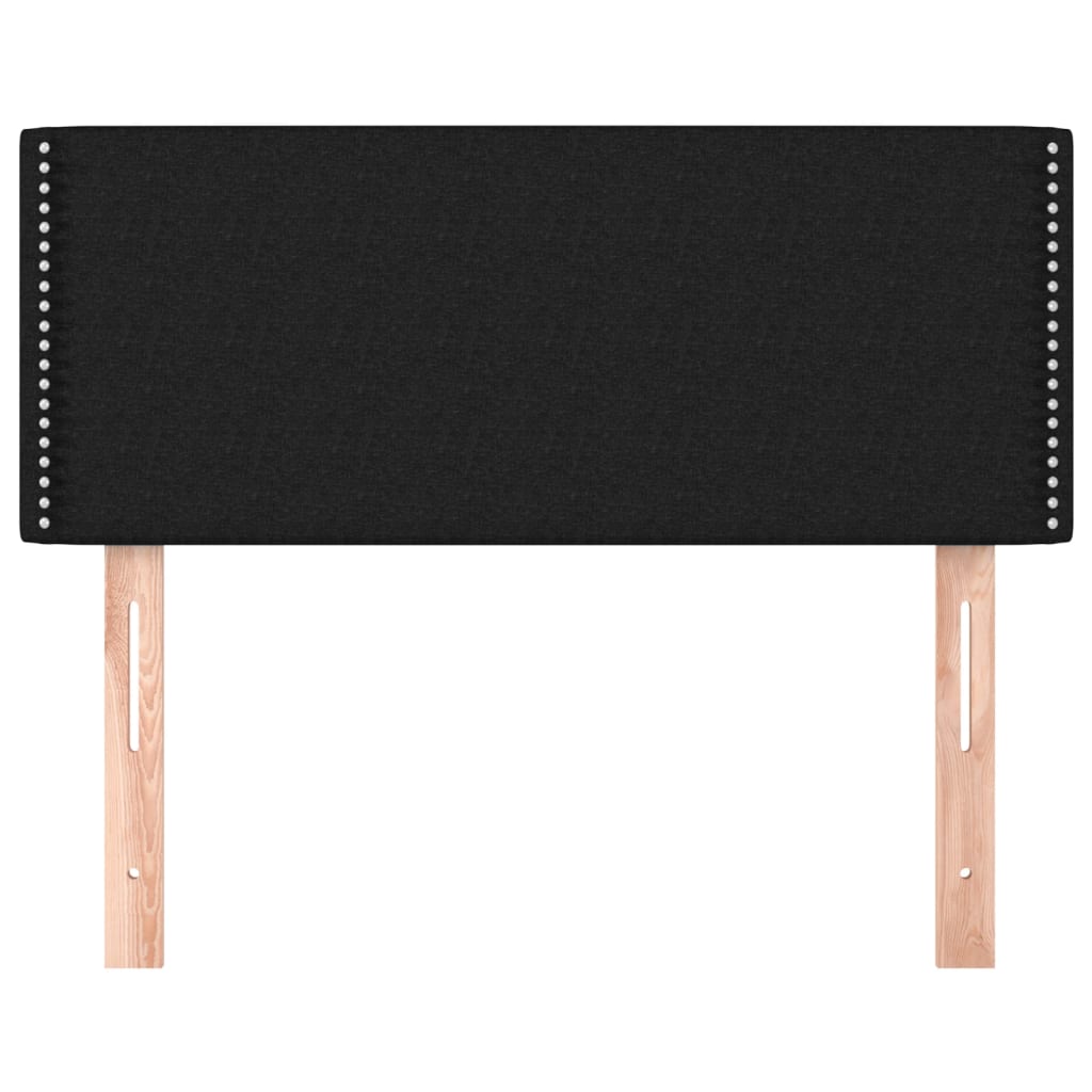 Tăblie de pat, negru, 80x5x78/88 cm, textil GartenMobel Dekor