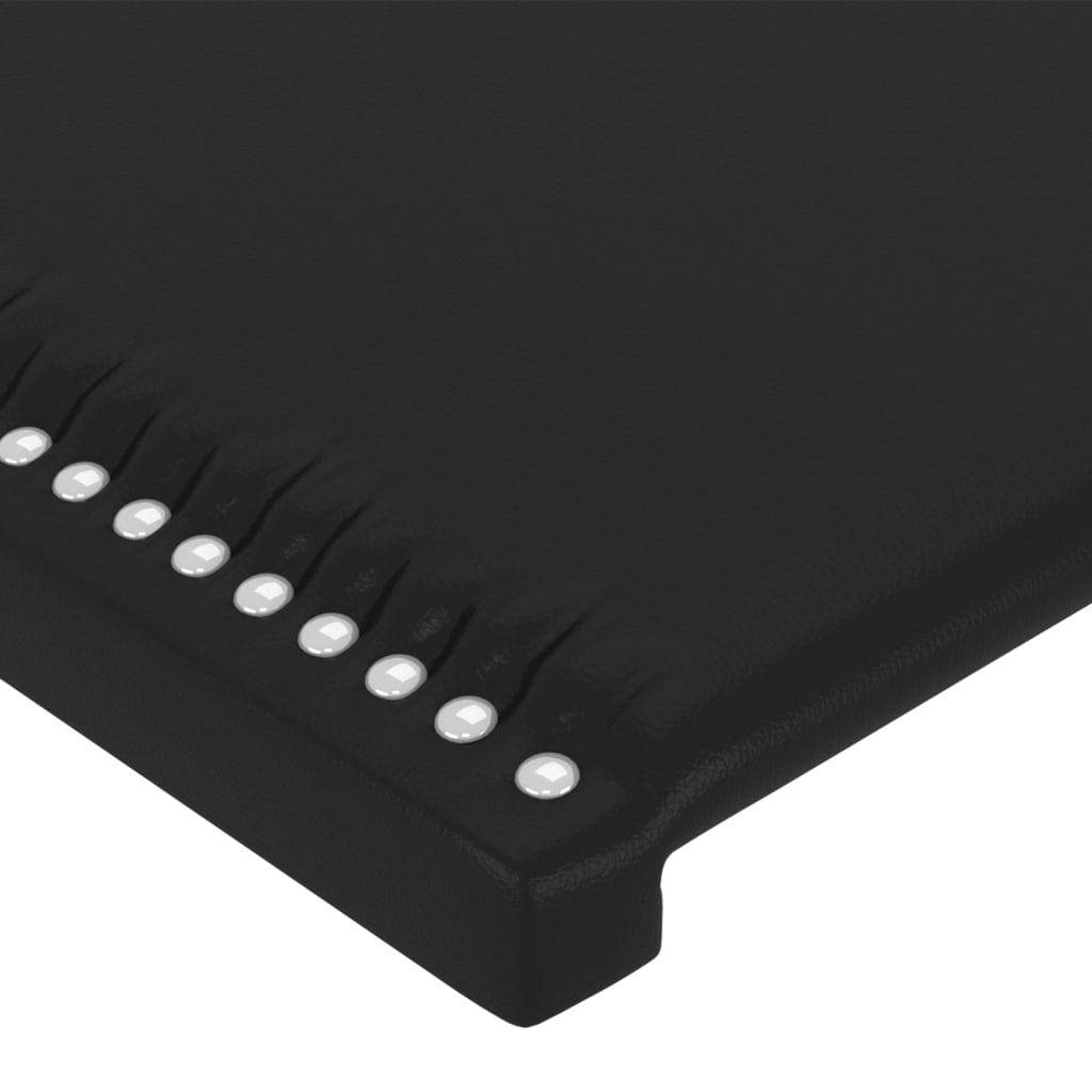 Tăblie de pat, negru, 90x5x78/88 cm, piele ecologică GartenMobel Dekor