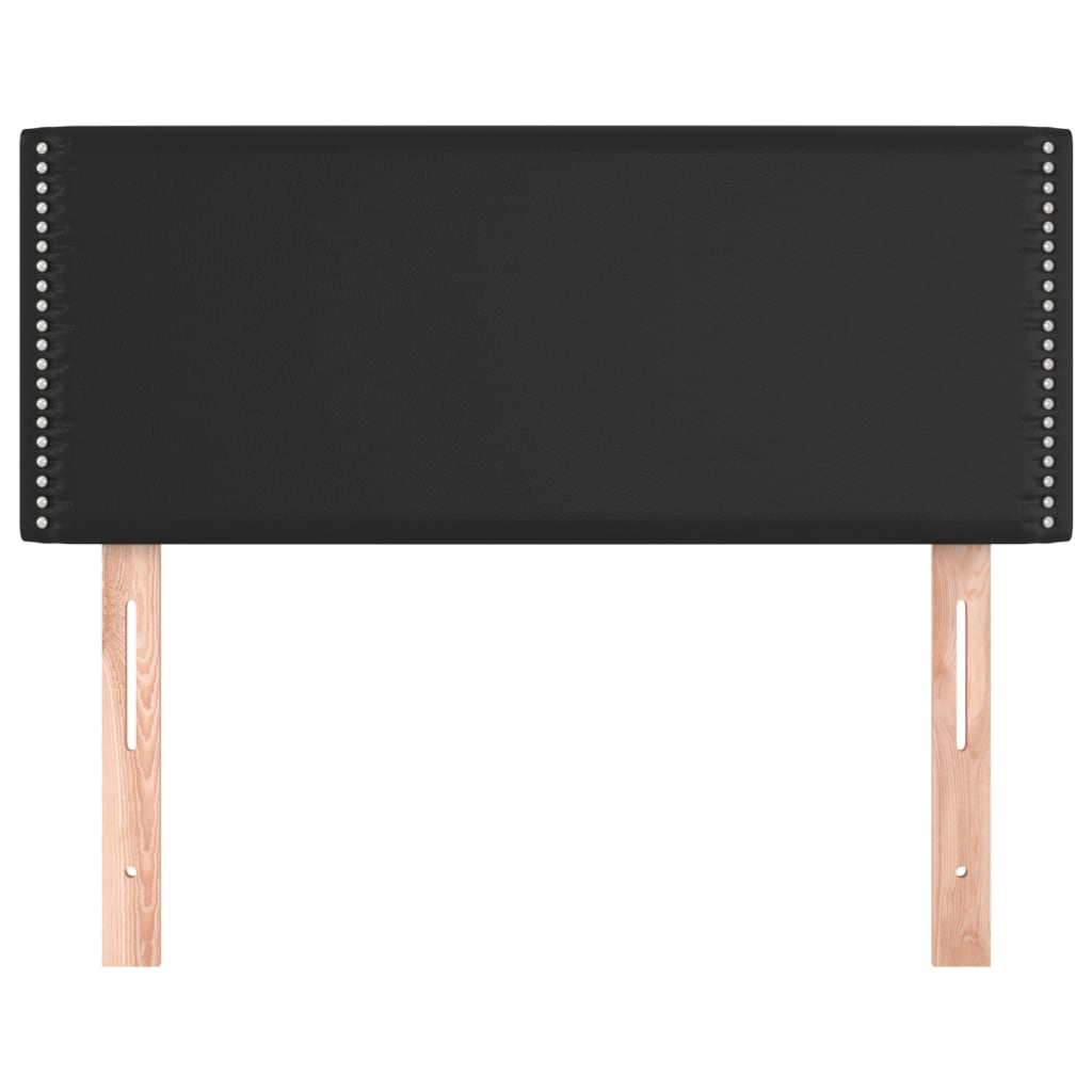 Tăblie de pat, negru, 90x5x78/88 cm, piele ecologică GartenMobel Dekor