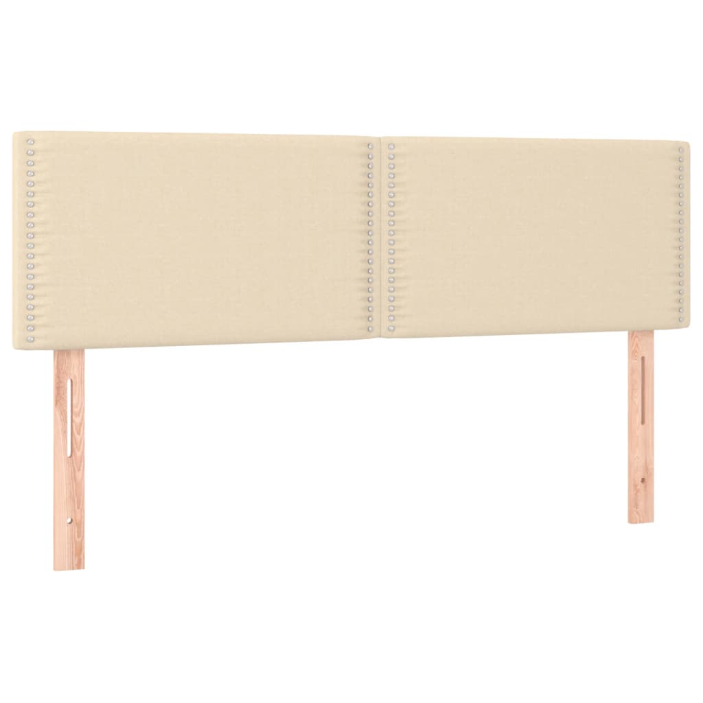 Tăblii de pat, 2 buc., crem, 72x5x78/88 cm, textil GartenMobel Dekor
