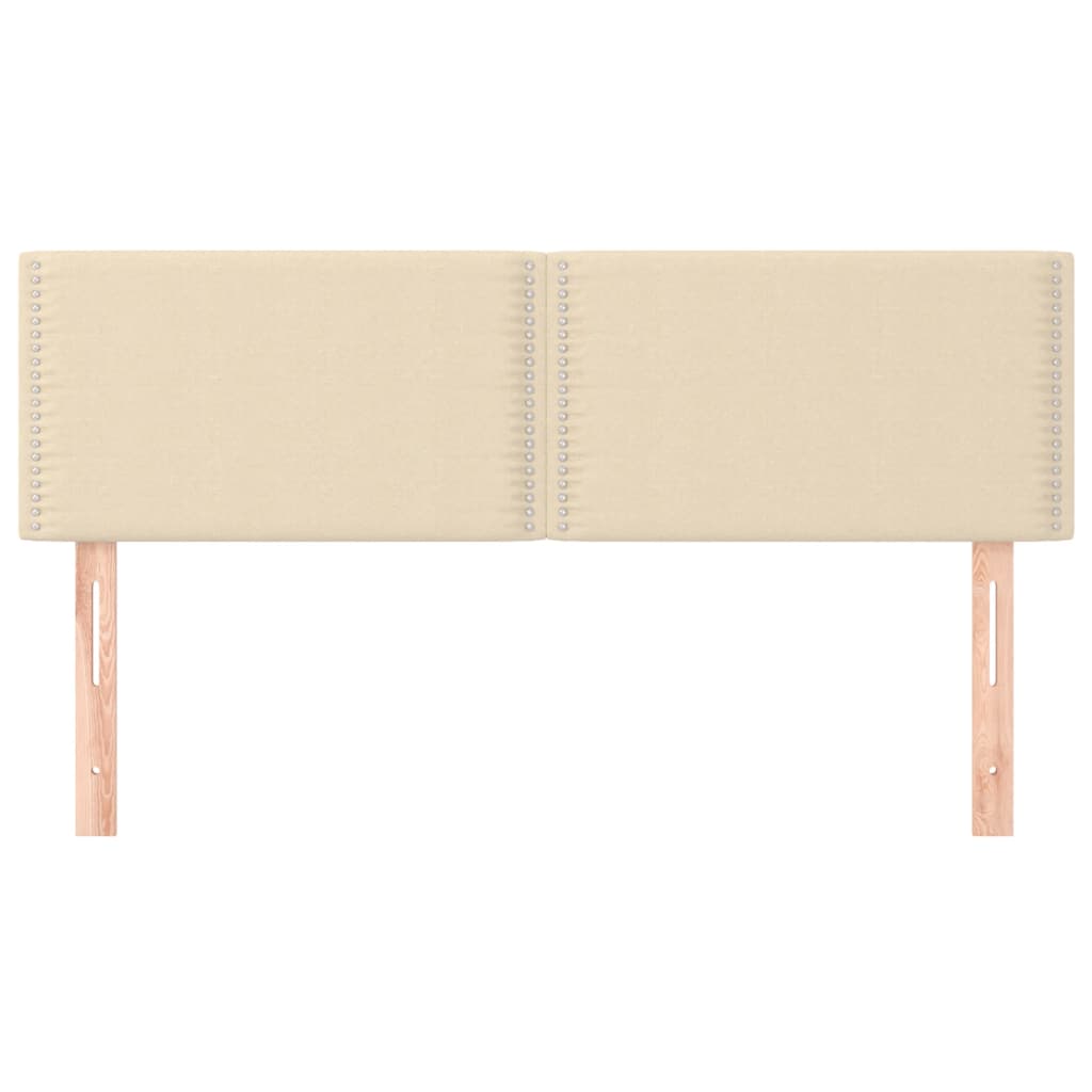 Tăblii de pat, 2 buc., crem, 72x5x78/88 cm, textil GartenMobel Dekor