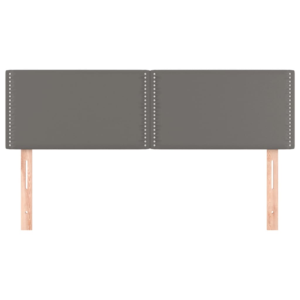 Tăblii de pat, 2 buc., gri, 72x5x78/88 cm, piele ecologică GartenMobel Dekor