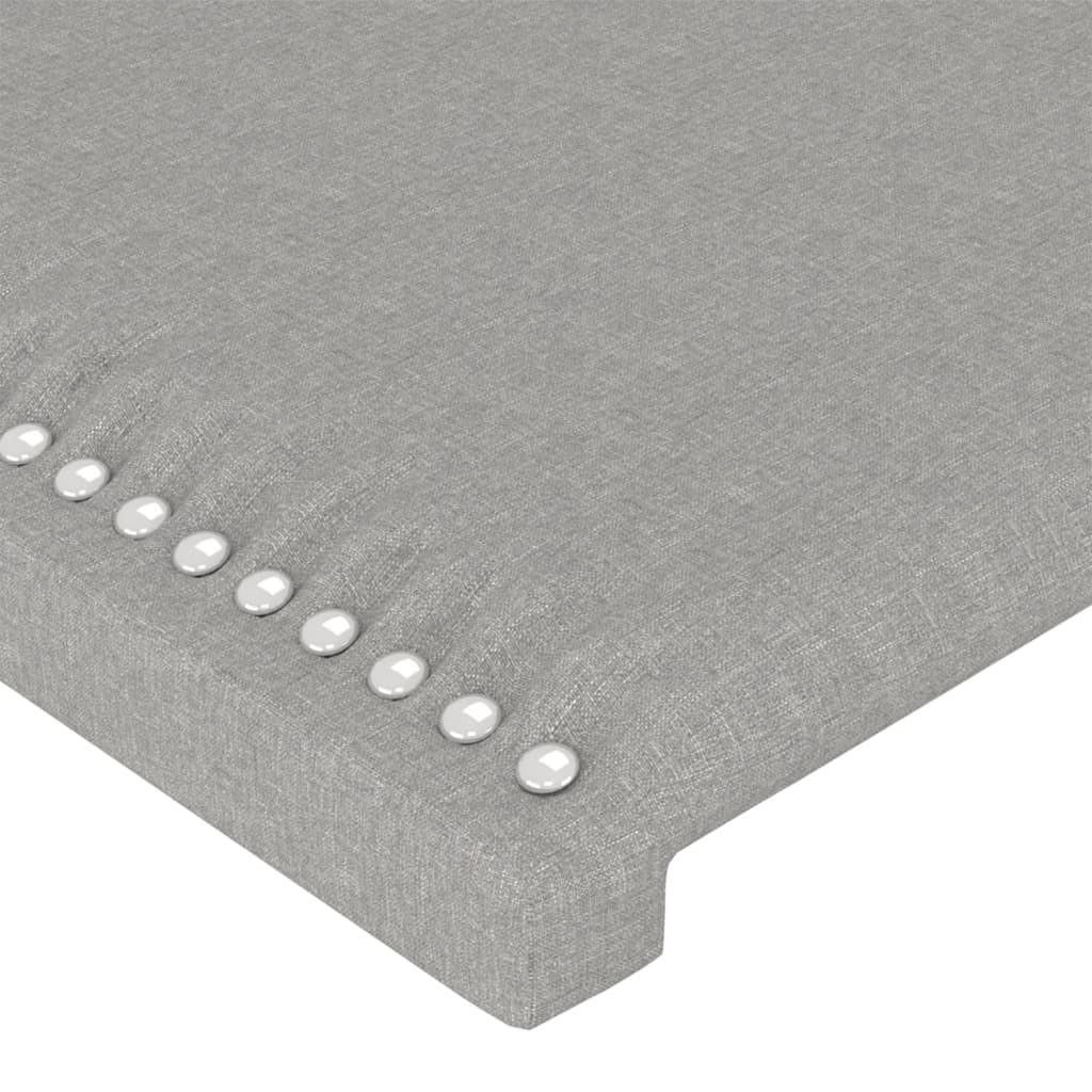 Tăblii de pat, 2 buc., gri deschis, 72x5x78/88 cm, textil GartenMobel Dekor