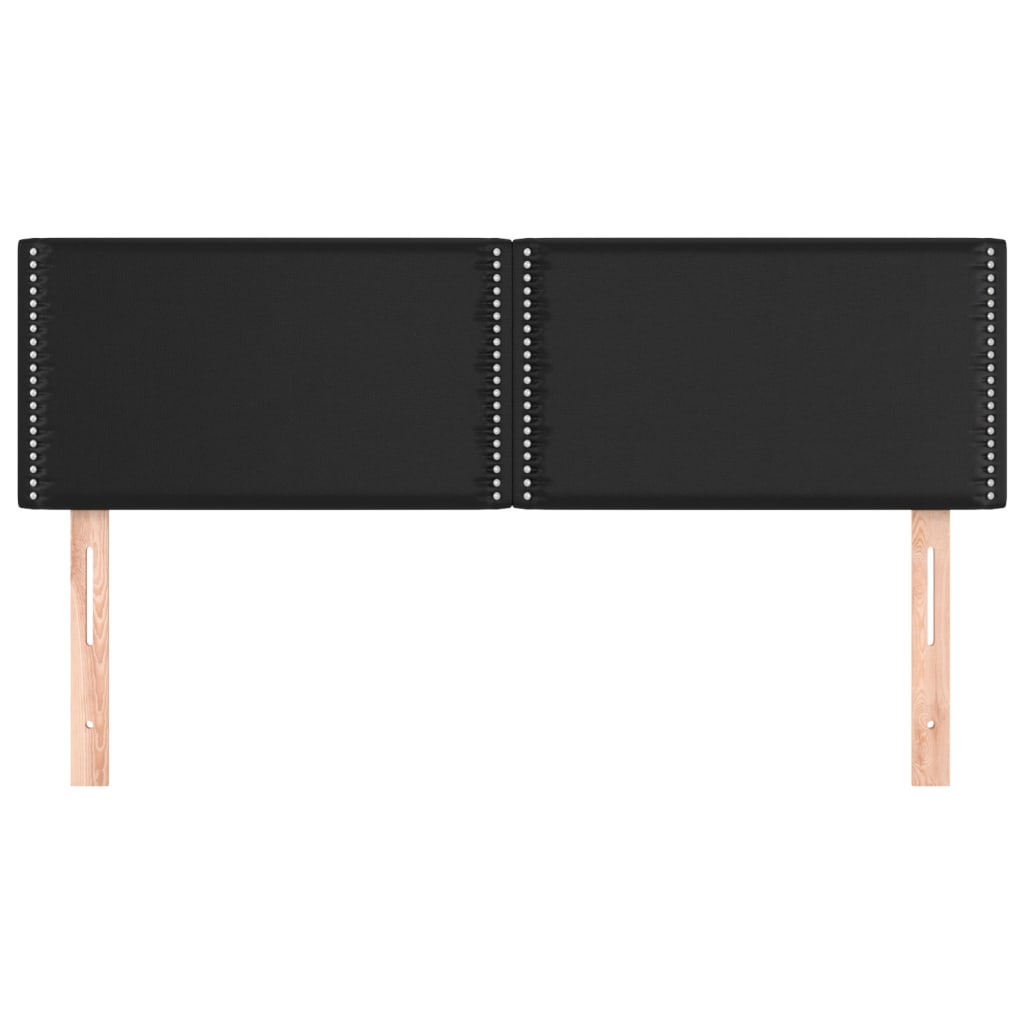 Tăblii de pat, 2 buc., negru, 72x5x78/88 cm, piele ecologică GartenMobel Dekor