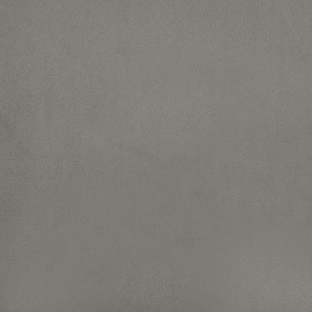 Tăblie de pat, gri deschis, 80x5x78/88 cm, catifea GartenMobel Dekor