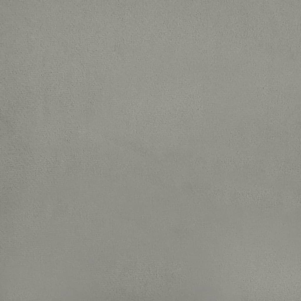 Tăblie de pat, gri deschis, 90x5x78/88 cm, catifea GartenMobel Dekor