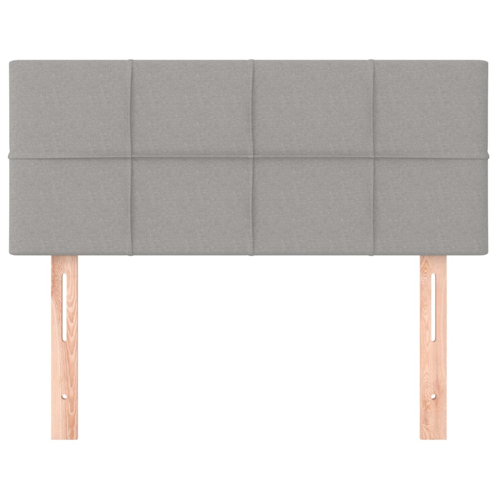 Tăblie de pat, gri deschis, 90x5x78/88 cm, textil GartenMobel Dekor