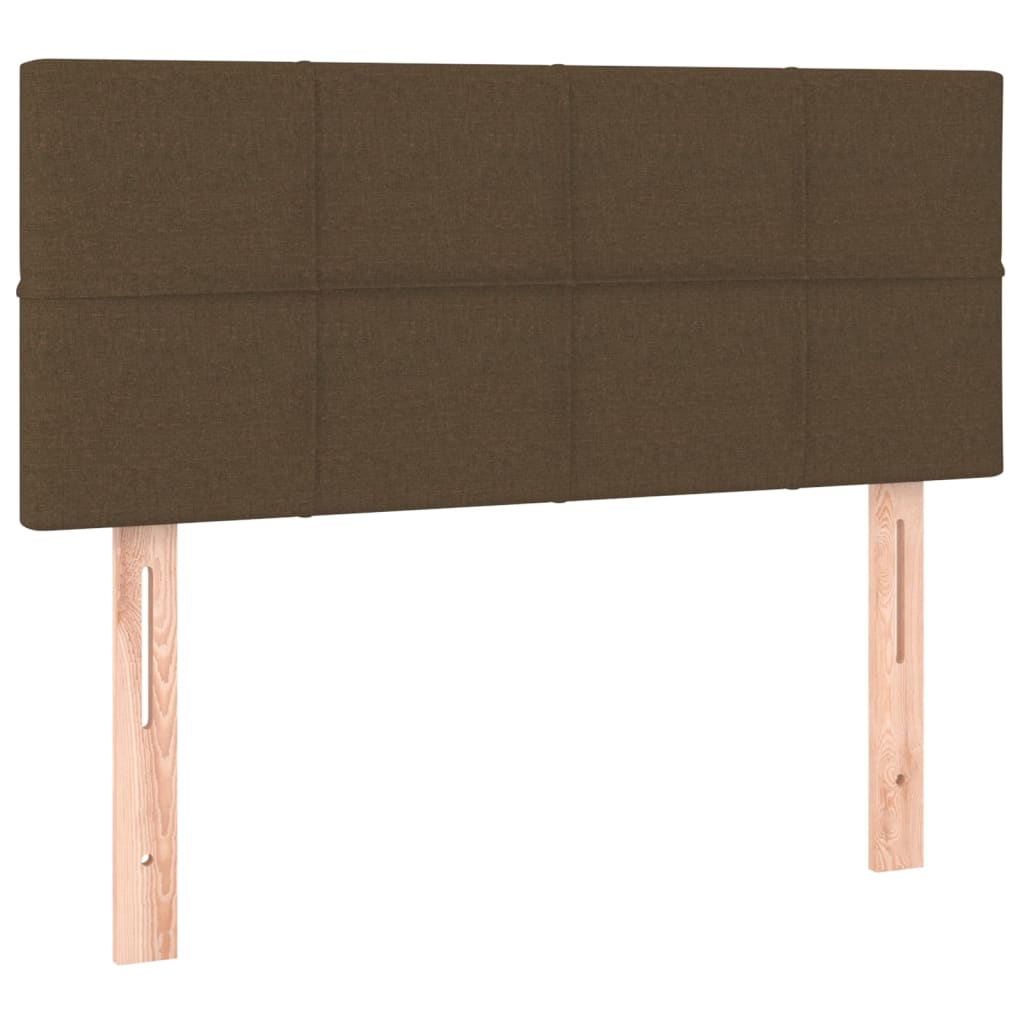 Tăblie de pat, maro închis, 90x5x78/88 cm, textil GartenMobel Dekor