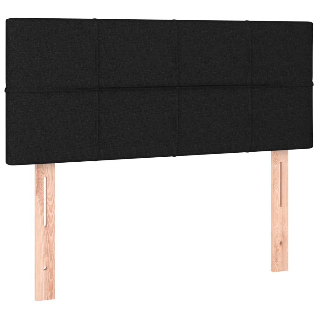 Tăblie de pat, negru, 90x5x78/88 cm, textil GartenMobel Dekor