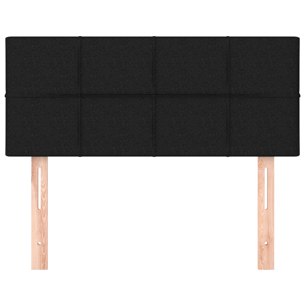 Tăblie de pat, negru, 90x5x78/88 cm, textil GartenMobel Dekor