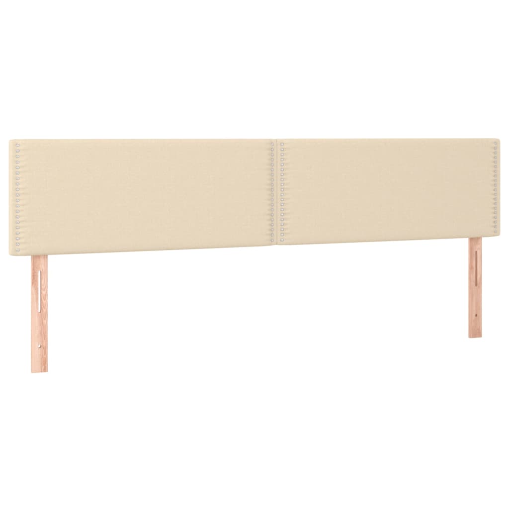 Tăblii de pat, 2 buc, crem, 100x5x78/88 cm, textil GartenMobel Dekor
