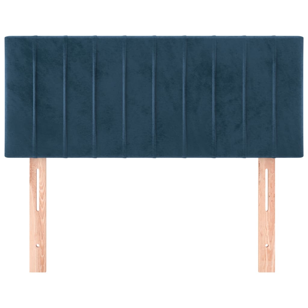 Tăblie de pat, albastru închis, 100x5x78/88 cm, catifea GartenMobel Dekor