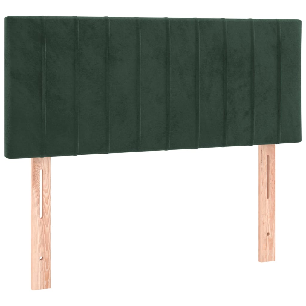 Tăblie de pat, verde închis, 100x5x78/88 cm, catifea GartenMobel Dekor