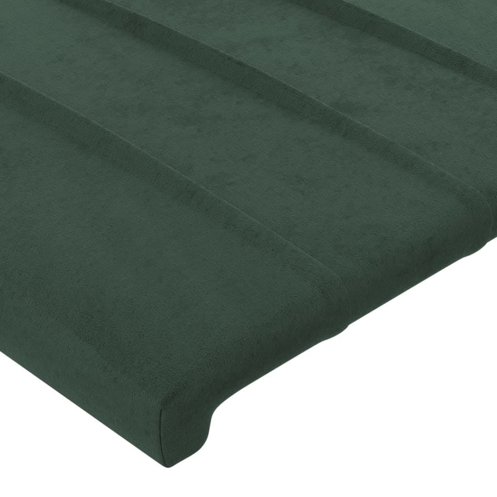 Tăblie de pat, verde închis, 80x5x78/88 cm, catifea GartenMobel Dekor