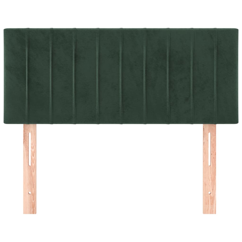 Tăblie de pat, verde închis, 80x5x78/88 cm, catifea GartenMobel Dekor