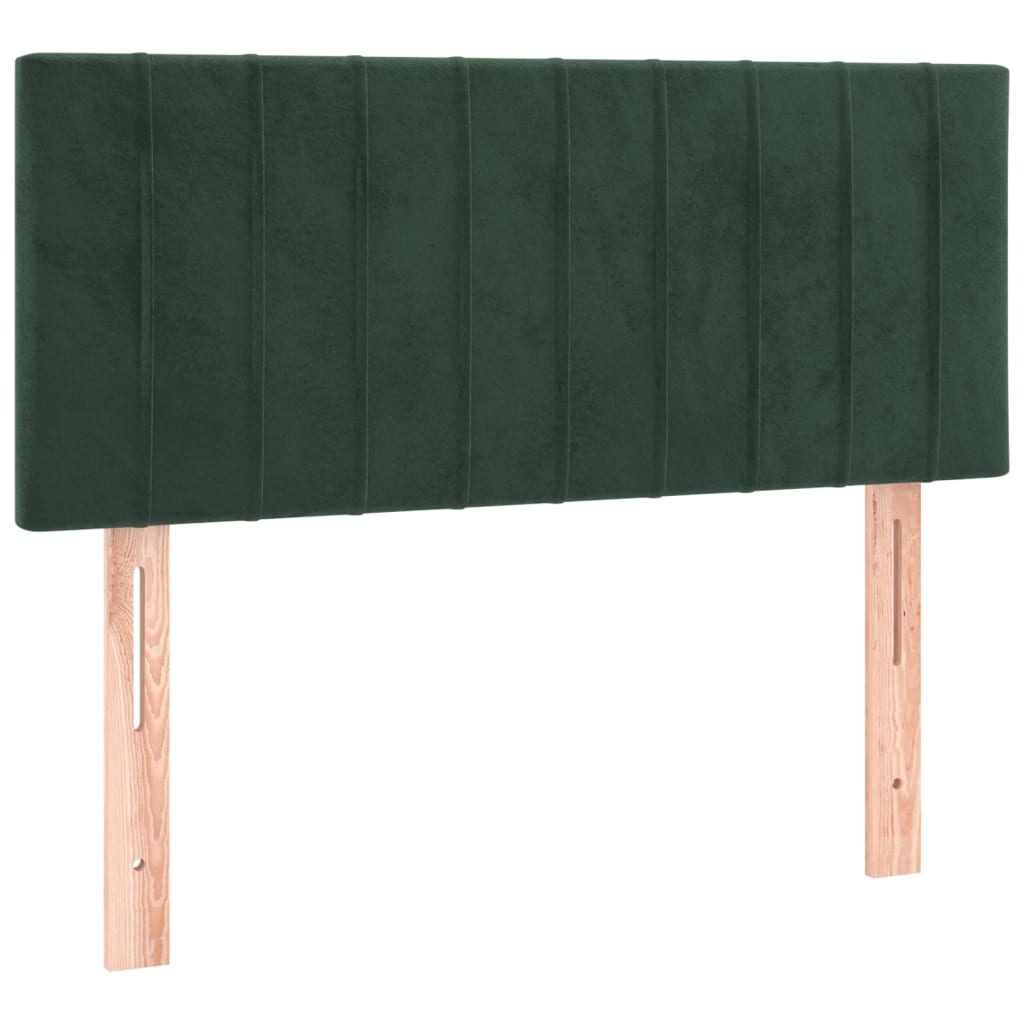 Tăblie de pat, verde închis, 80x5x78/88 cm, catifea GartenMobel Dekor
