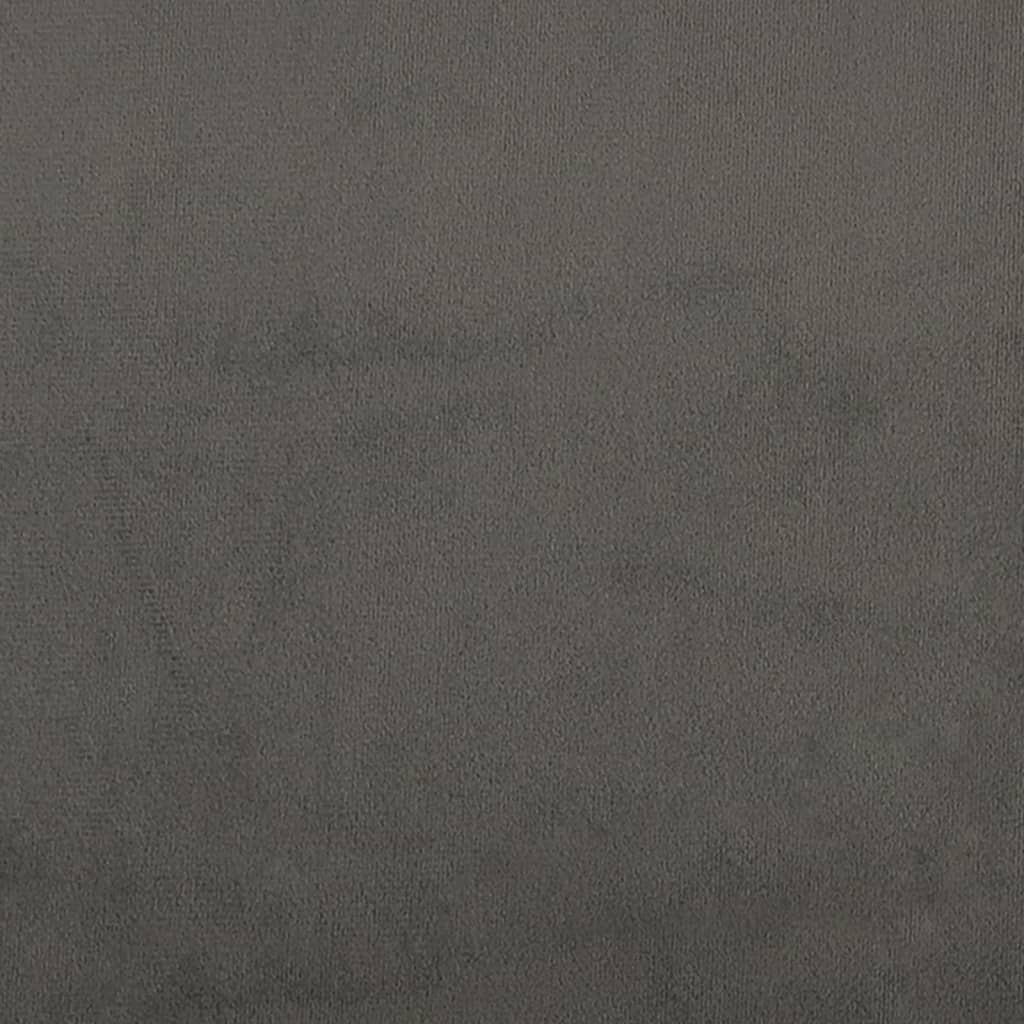 Tăblii de pat, 2 buc, gri închis, 90x5x78/88 cm, catifea GartenMobel Dekor