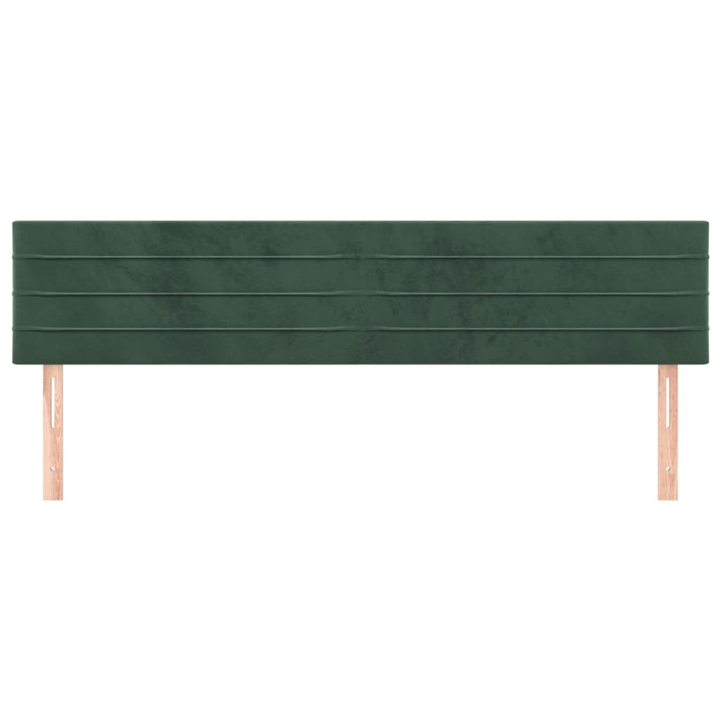 Tăblii de pat, 2 buc, verde închis, 100x5x78/88 cm, catifea GartenMobel Dekor