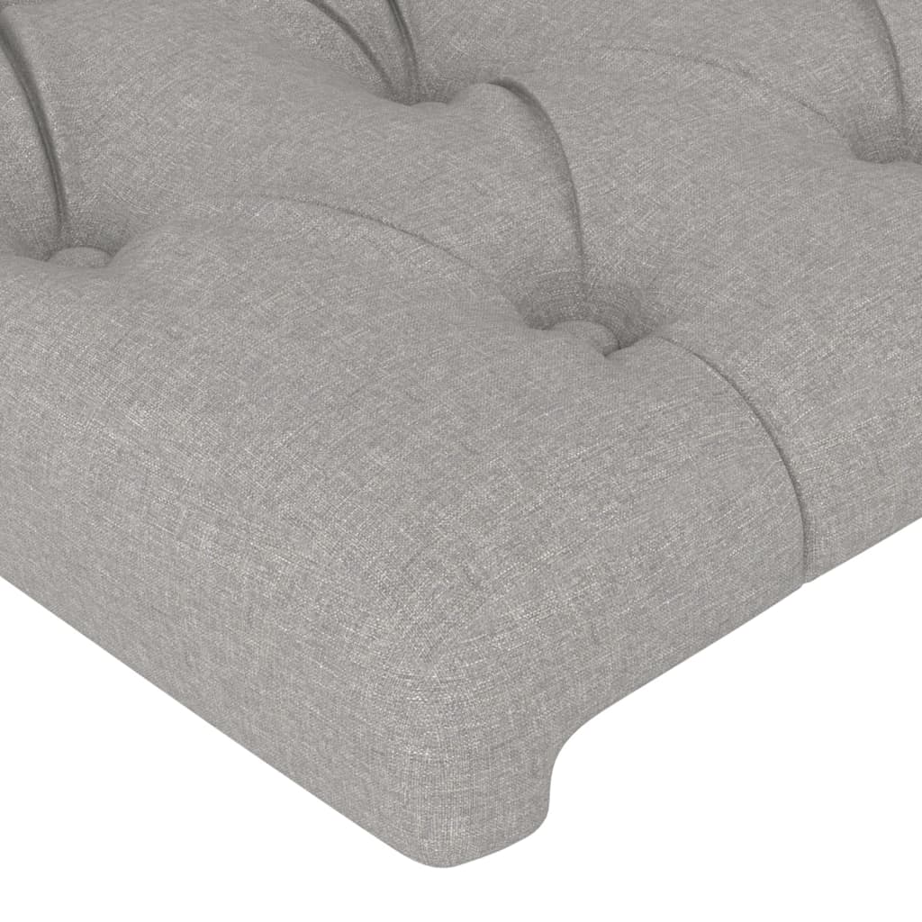 Tăblie de pat, gri deschis, 80x7x78/88 cm, textil GartenMobel Dekor