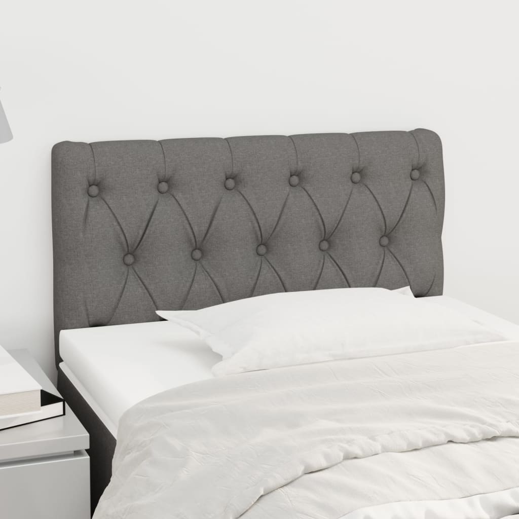 Tăblie de pat, gri închis, 80x7x78/88 cm, textil GartenMobel Dekor