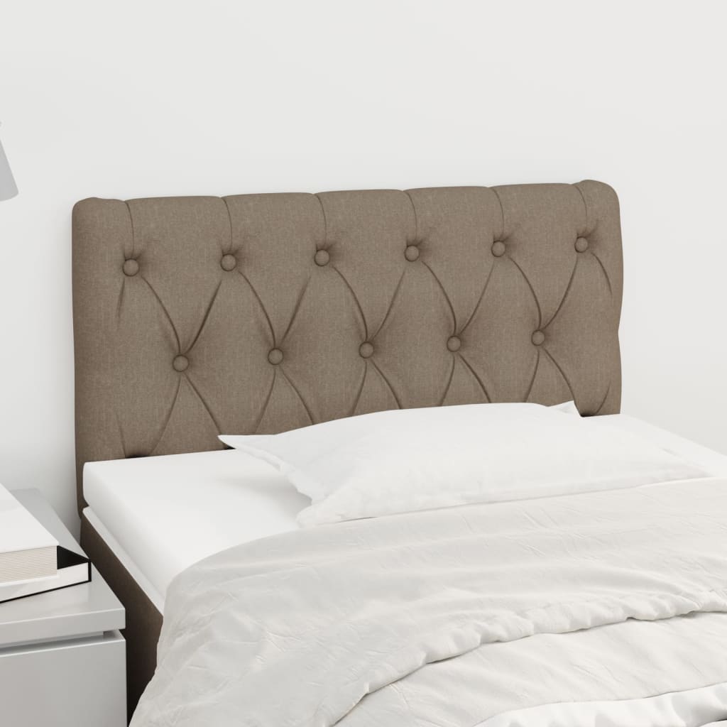 Tăblie de pat, gri taupe, 80x7x78/88 cm, textil GartenMobel Dekor
