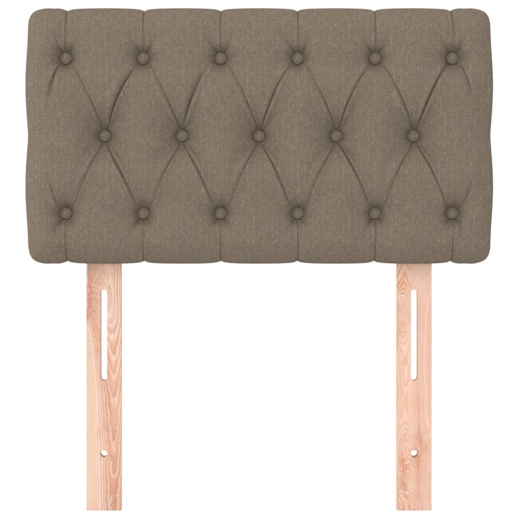 Tăblie de pat, gri taupe, 80x7x78/88 cm, textil GartenMobel Dekor