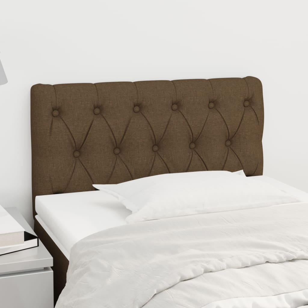 Tăblie de pat, maro închis, 80x7x78/88 cm, textil GartenMobel Dekor