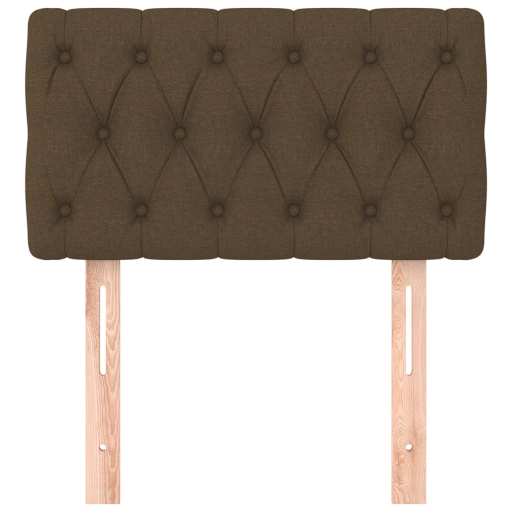Tăblie de pat, maro închis, 80x7x78/88 cm, textil GartenMobel Dekor