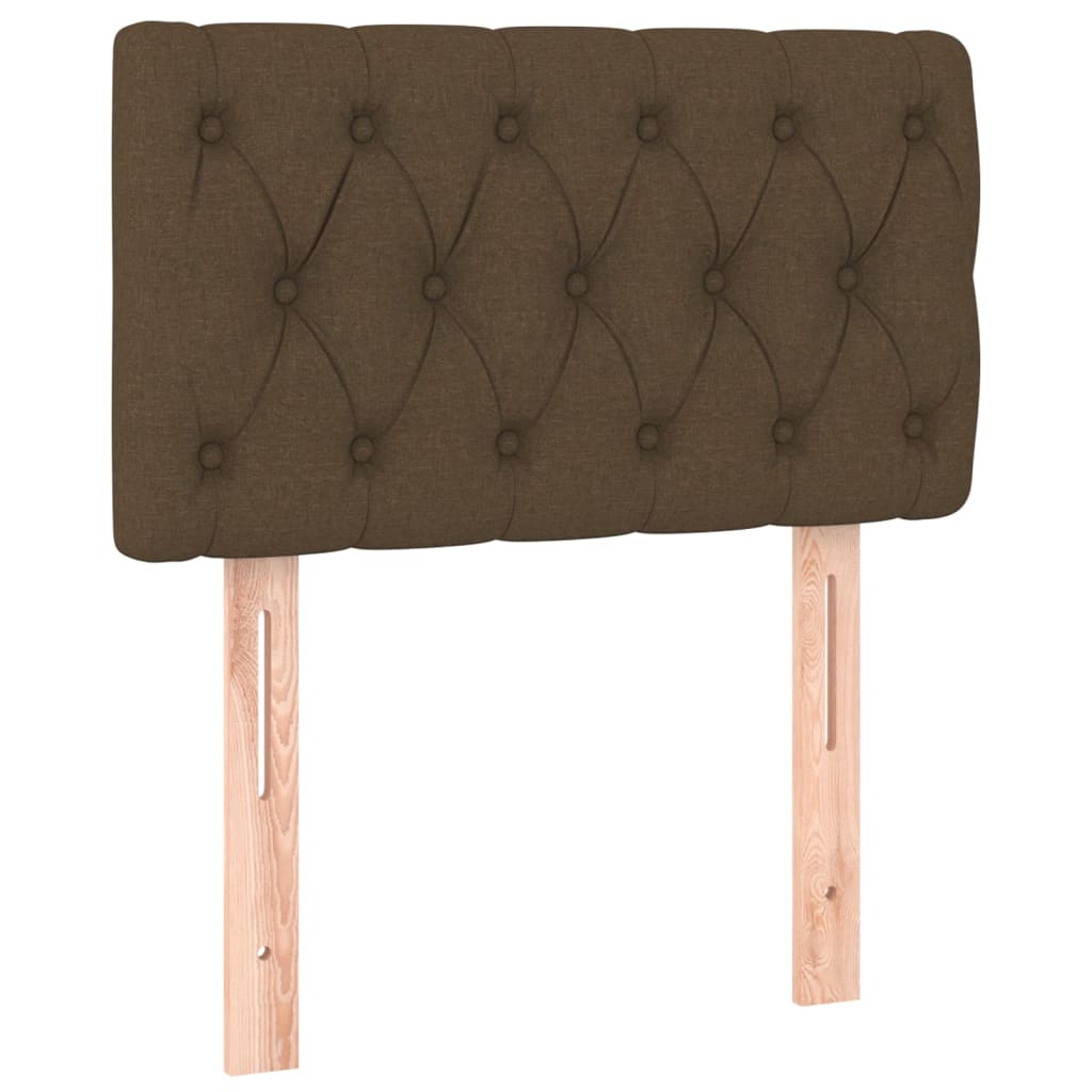 Tăblie de pat, maro închis, 80x7x78/88 cm, textil GartenMobel Dekor