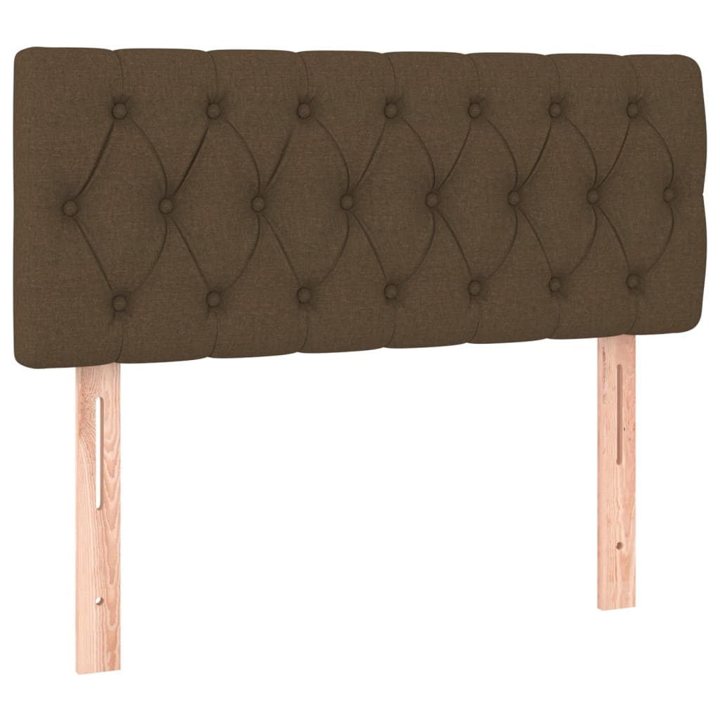 Tăblie de pat, maro închis, 90x7x78/88 cm, textil GartenMobel Dekor