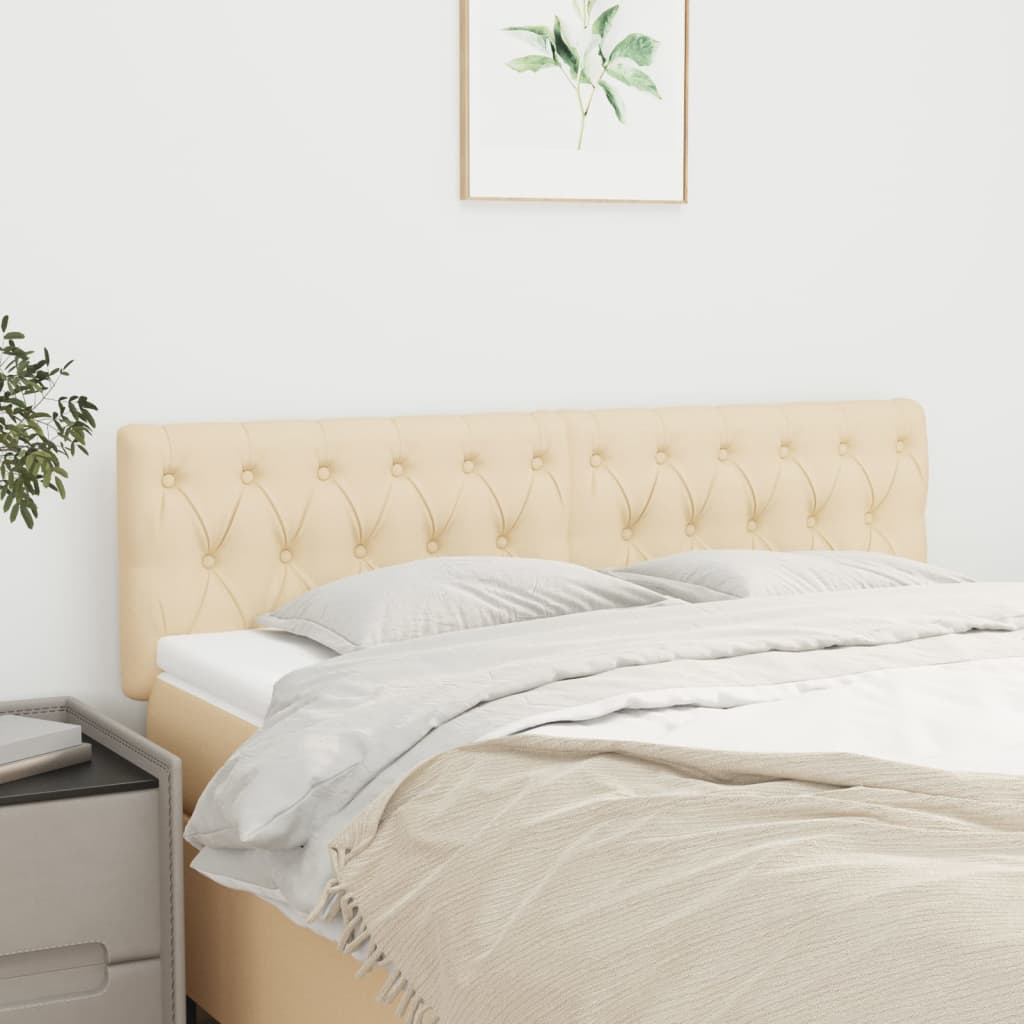 Tăblii de pat, 2 buc, crem, 72x7x78/88 cm, textil GartenMobel Dekor