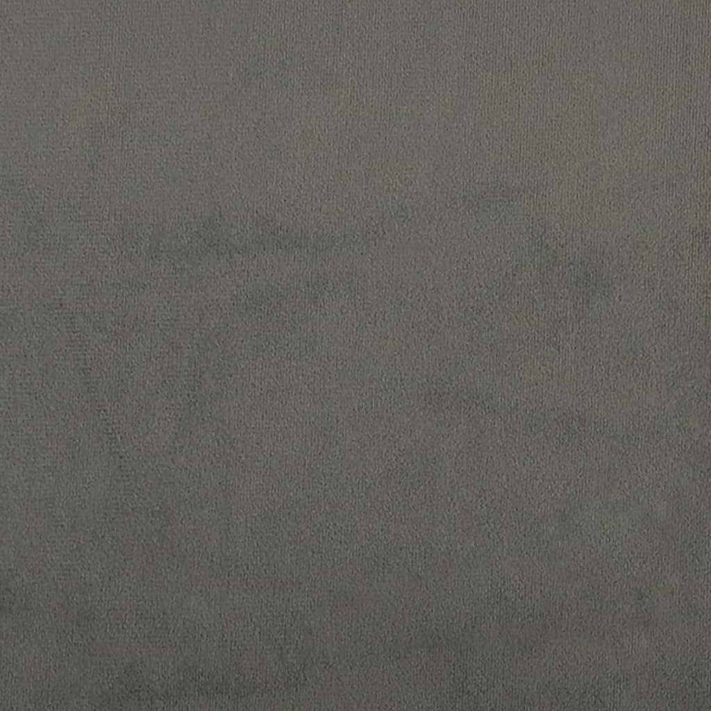 Tăblii de pat, 2 buc, gri închis, 72x7x78/88 cm, textil GartenMobel Dekor