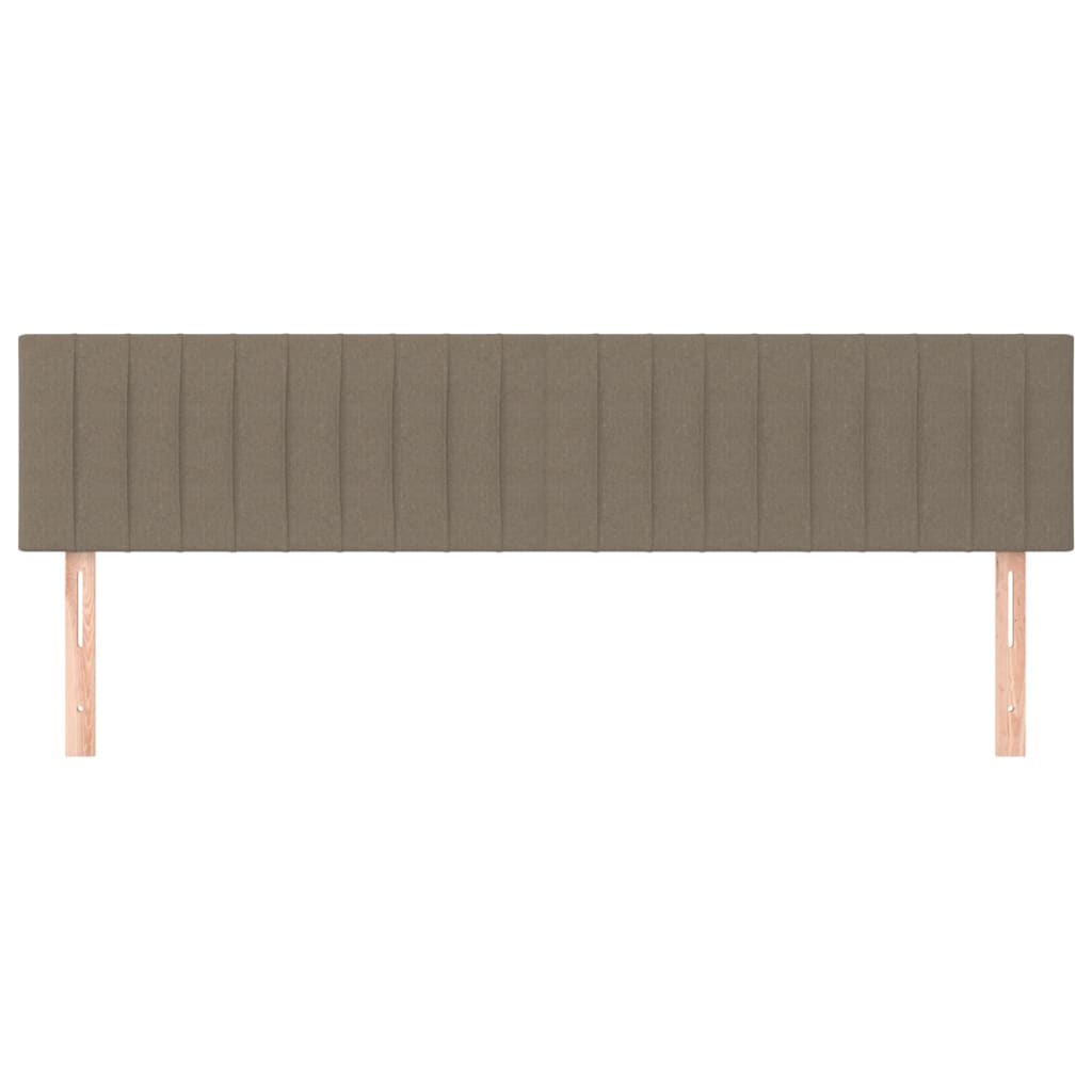 Tăblii de pat, 2 buc, gri taupe, 100x5x78/88 cm, textil GartenMobel Dekor