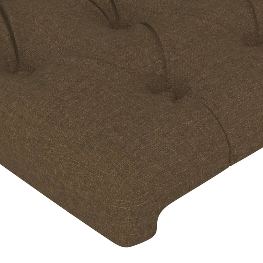 Tăblii de pat, 2 buc, maro închis, 72x7x78/88 cm, textil GartenMobel Dekor