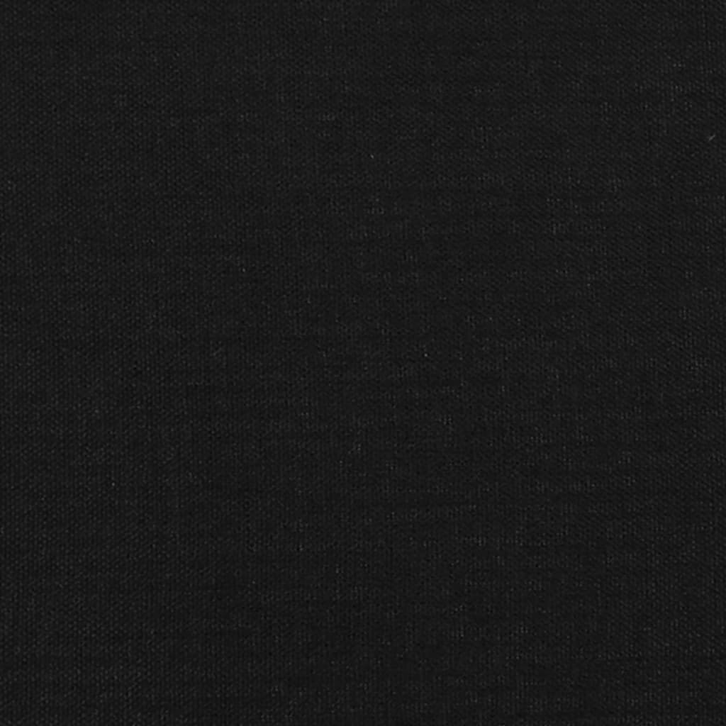 Tăblii de pat, 2 buc, negru, 90x7x78/88 cm, textil GartenMobel Dekor
