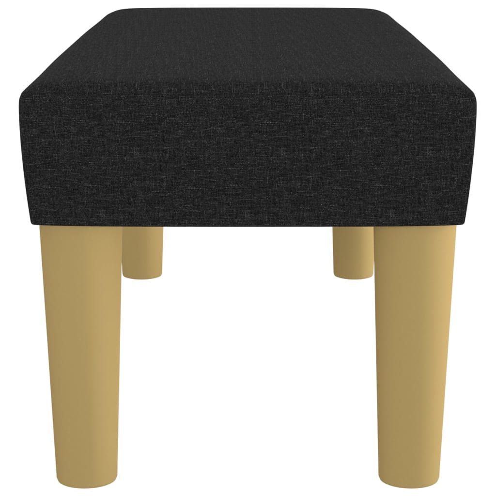 Bancă, negru, 70x30x30 cm, textil GartenMobel Dekor