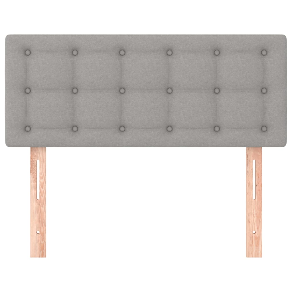 Tăblie de pat, gri deschis, 90x5x78/88 cm, textil GartenMobel Dekor