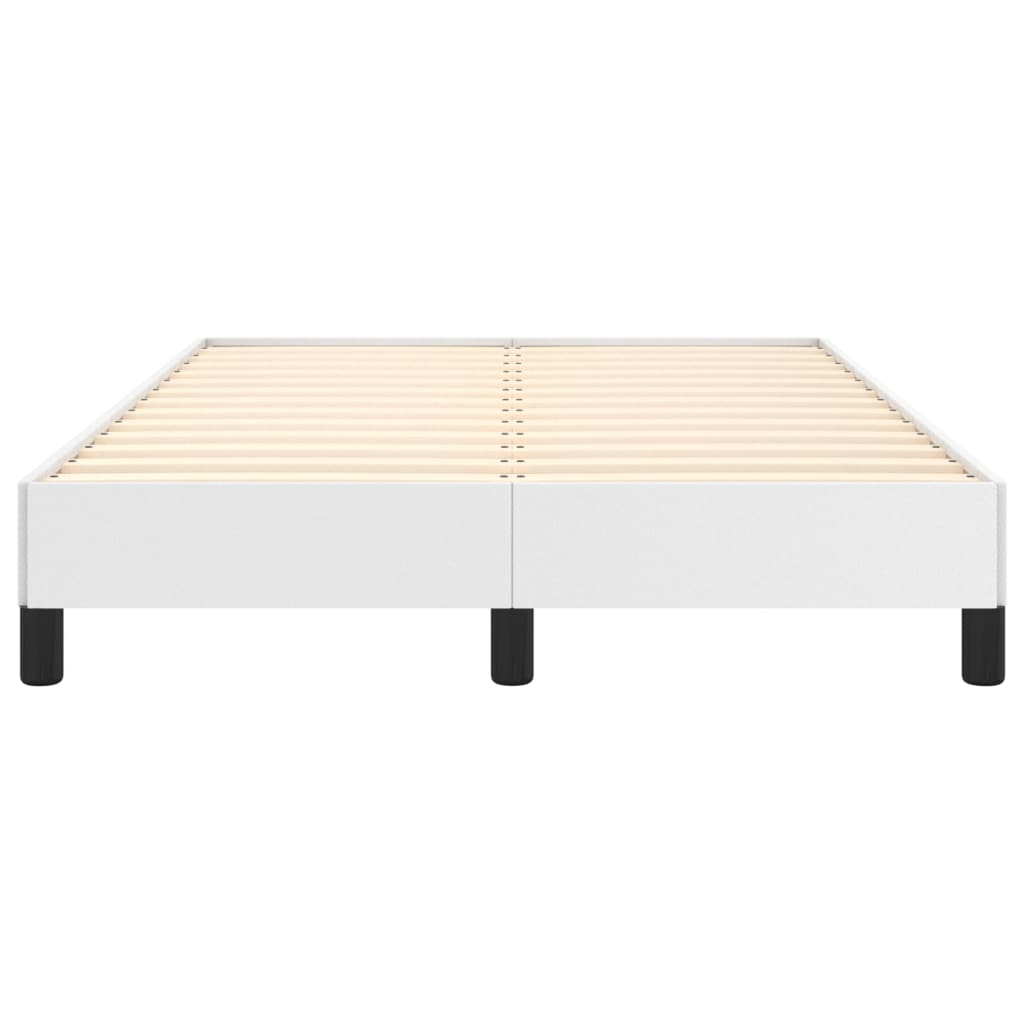 Cadru de pat, alb, 120x200 cm, piele ecologică GartenMobel Dekor