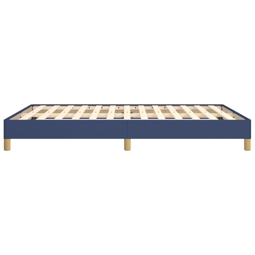 Cadru de pat, albastru, 140 x 200 cm, material textil GartenMobel Dekor