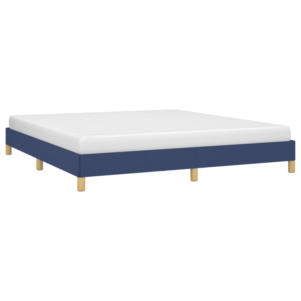 Cadru de pat, albastru, 180 x 200 cm, material textil GartenMobel Dekor
