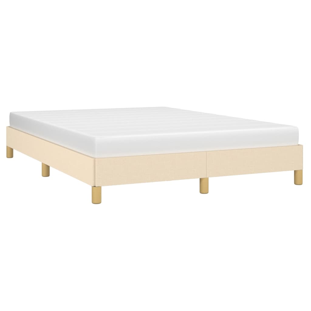 Cadru de pat, crem, 140x190 cm, material textil GartenMobel Dekor
