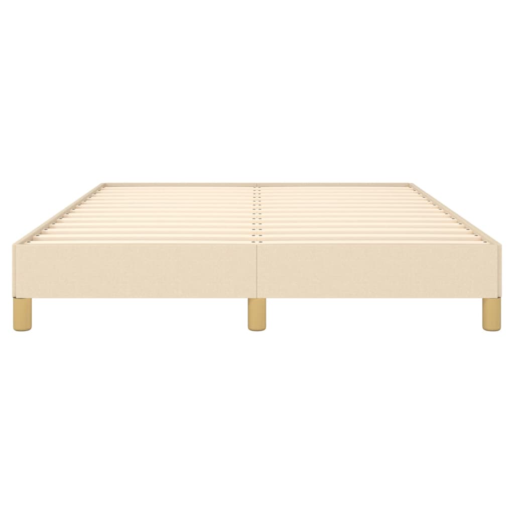 Cadru de pat, crem, 140x190 cm, material textil GartenMobel Dekor