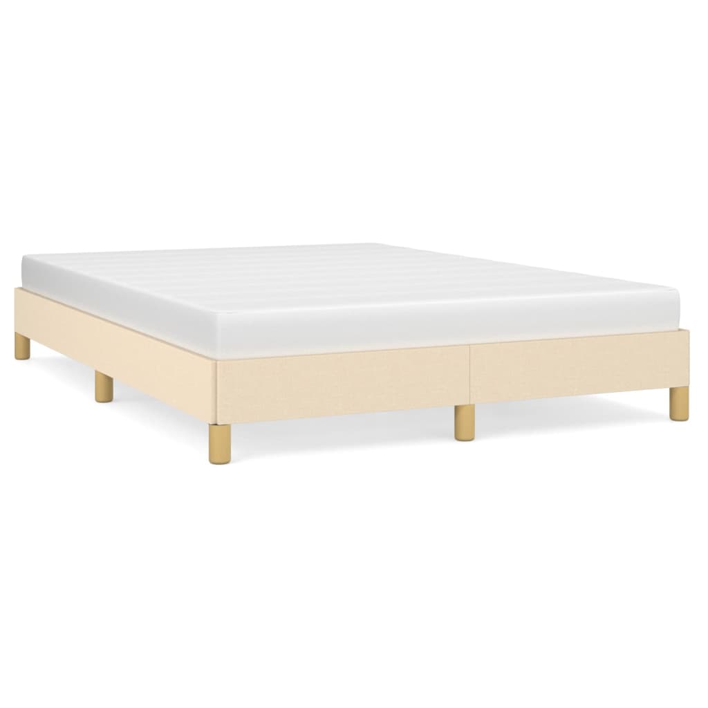 Cadru de pat, crem, 140x190 cm, material textil GartenMobel Dekor