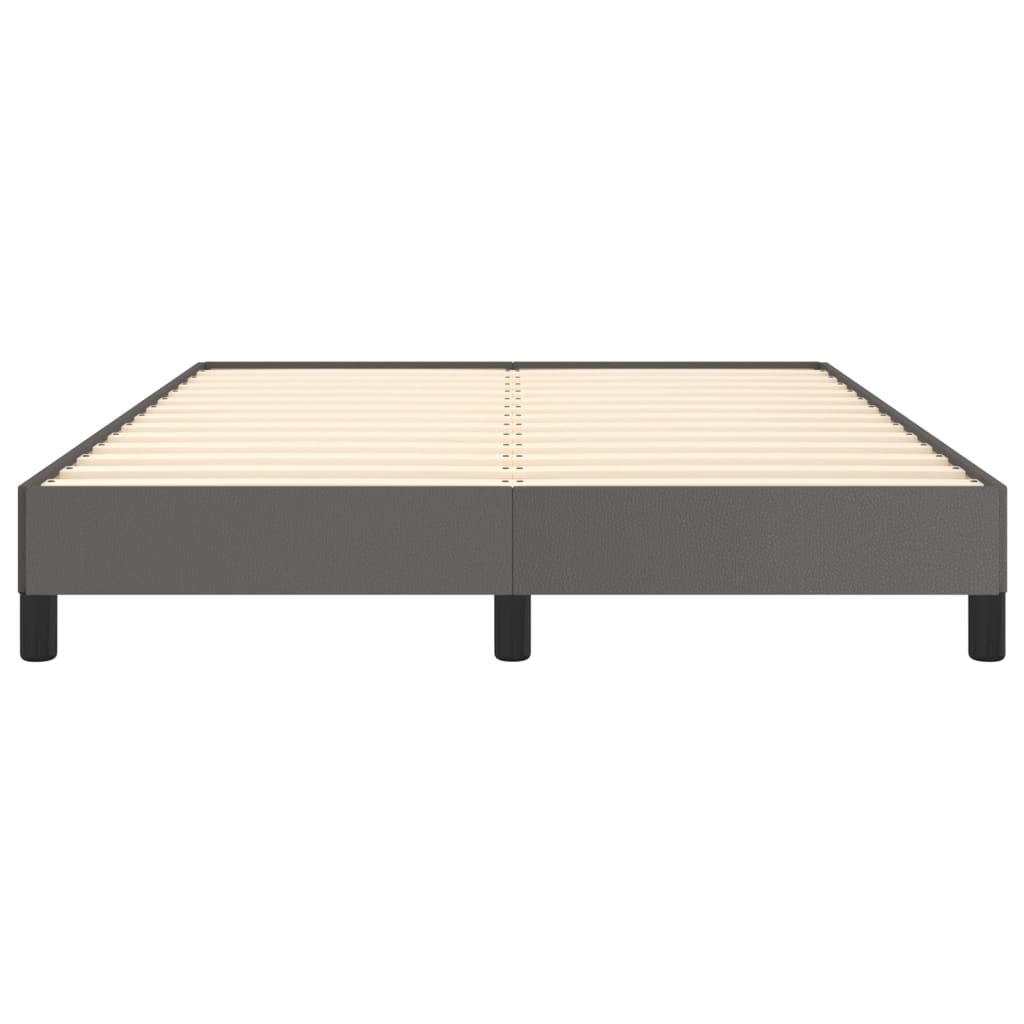 Cadru de pat, gri, 140x190 cm, piele ecologică GartenMobel Dekor