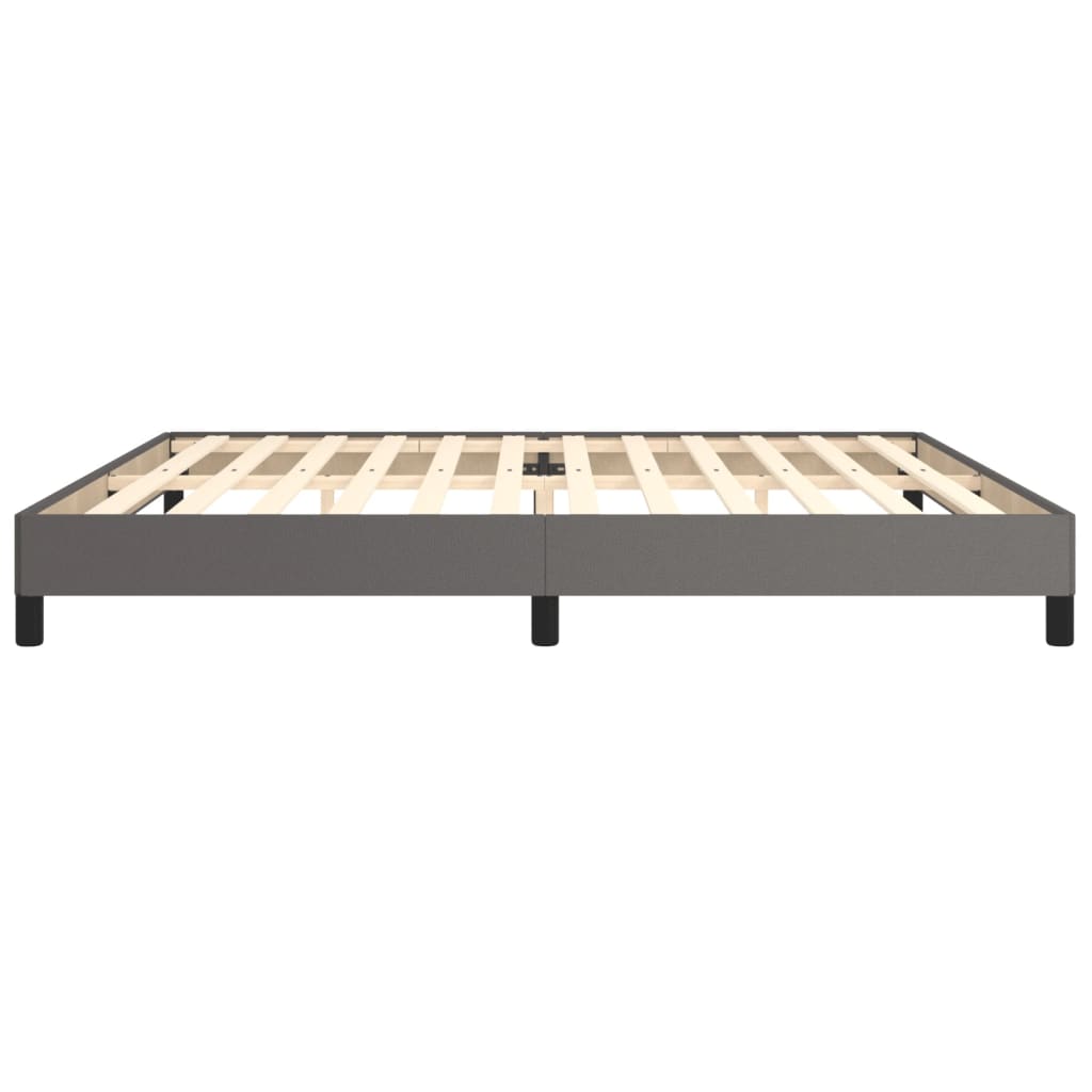Cadru de pat, gri, 200x200 cm, piele ecologică GartenMobel Dekor